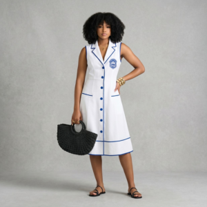 The Classic Finer Dress (White) by Five PearlZ Designs