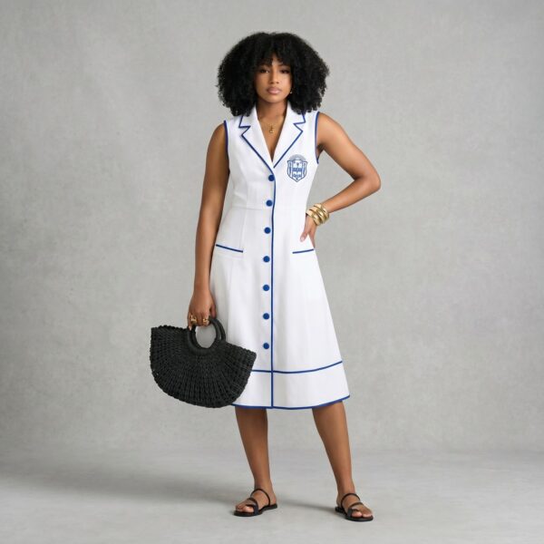 The Classic Finer Dress (White) by Five PearlZ Deign