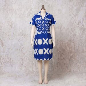 The Culture Flow Dress on a mannequin by Five PearlZ Design