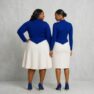 The Legacy Collar Dress from behind by Five Pearlz Design