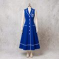 The Royal Finer Dress (Blue) by Five PearlZ Design on a Mannequin