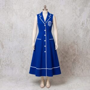 The Royal Finer Dress (Blue) by Five PearlZ Design on a Mannequin