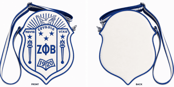 white shield purse